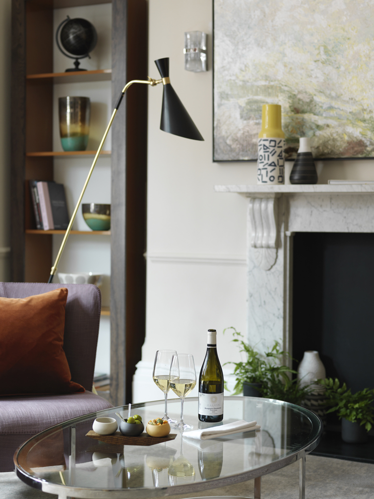 INSIDE LOOK: The Townhouse Residences at The Athenaeum Hotel 16 Athenaeum Residence coffee table set up