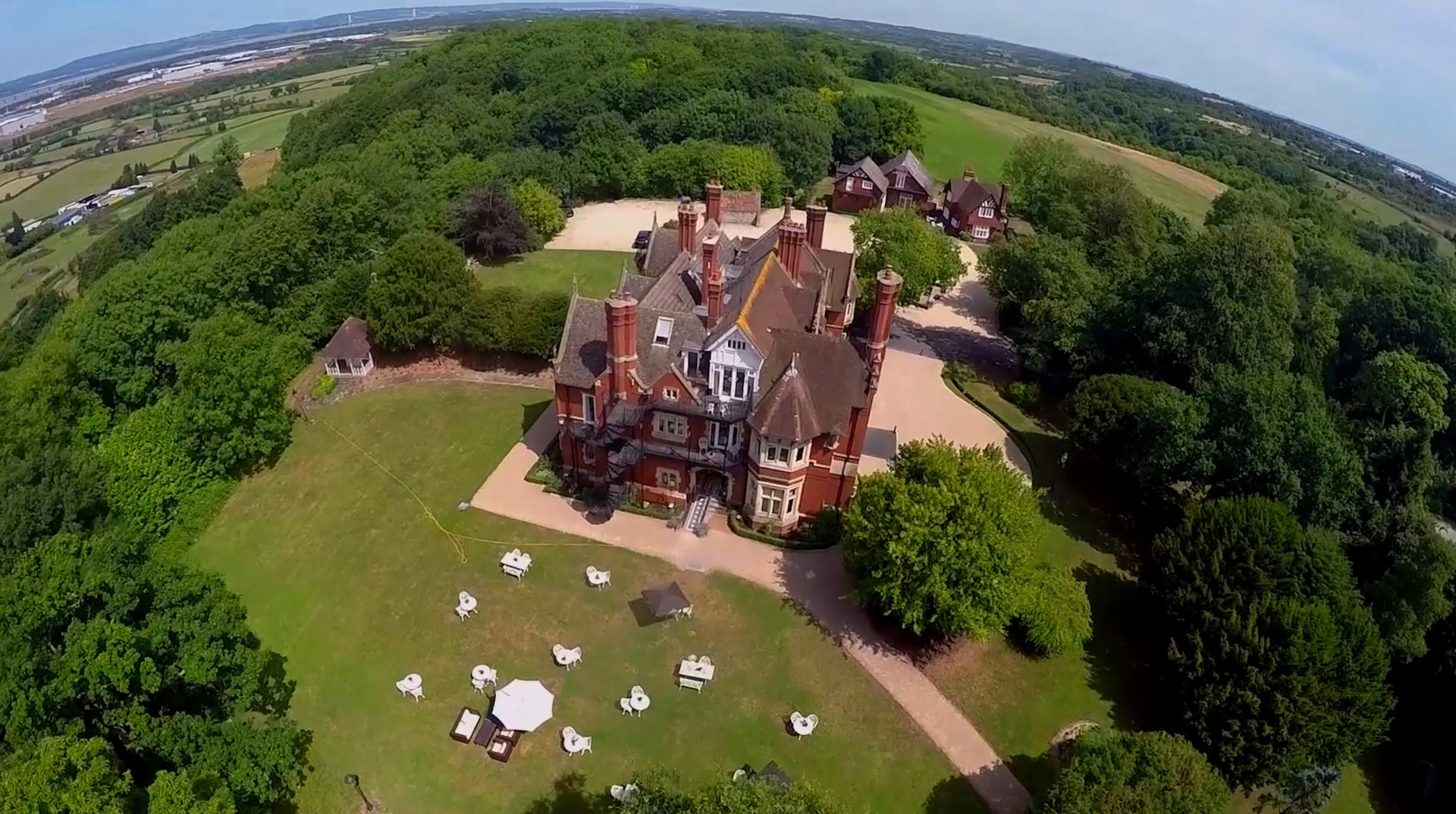 Lockdown diaries Hotel from drone